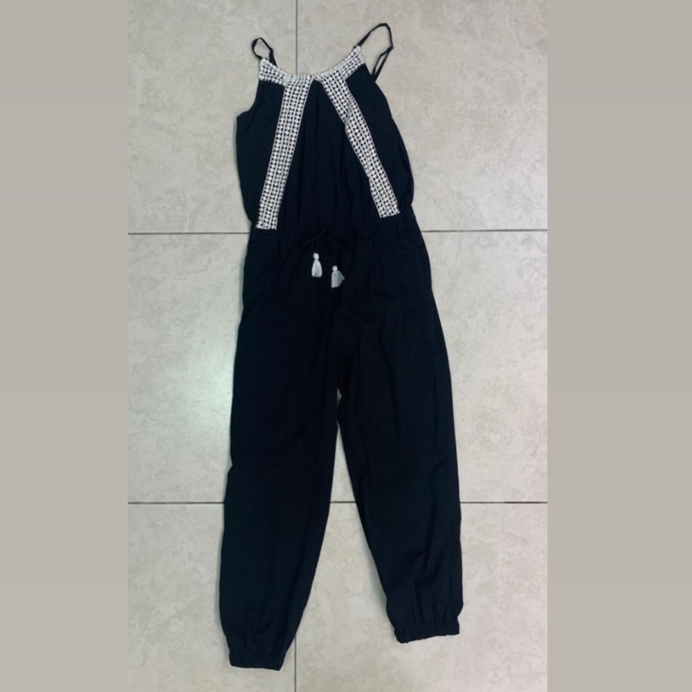 Long Romper with Strings
